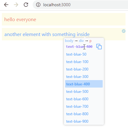 Quick preview tailwind class changes with the mouse wheel